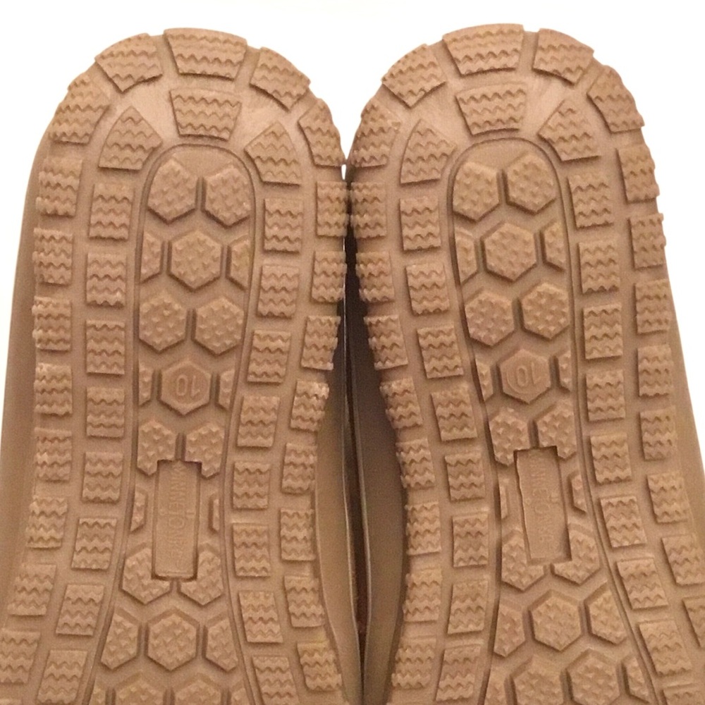 ๐ Minnetonka Brown Suede Faux Fur Moccasin Boot Size 10 Water/Stain Resistant - Picture 11 of 13